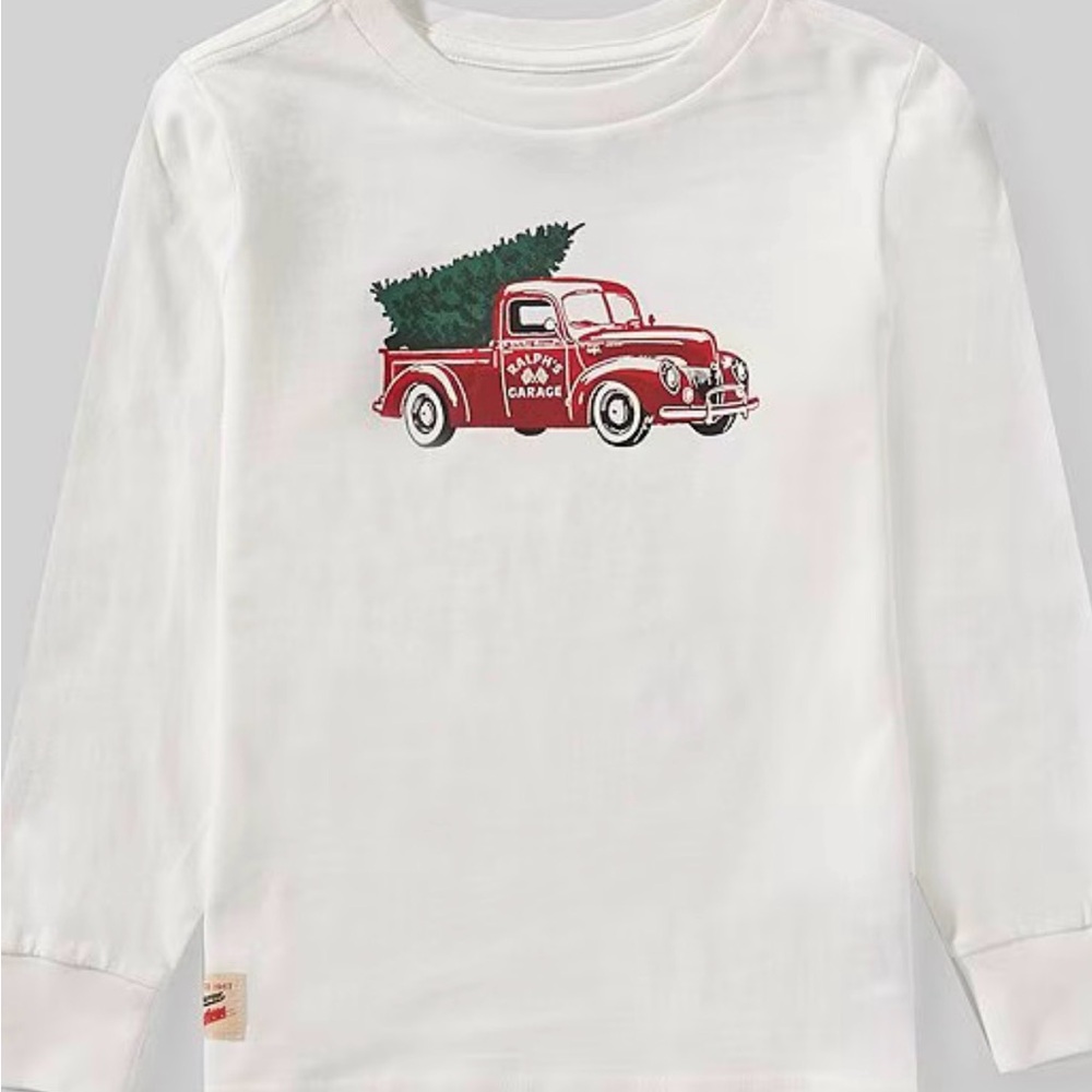 Polo Ralph Lauren Kids White Tee with Red Vintage Truck

Size 18/20